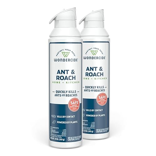 Wondercide - Aerosol de hormigas y cucarachas para cocina, hogar y áreas interiores - Ant & Roach - Ant & Roach - Ant & Roach Spray para cocina,