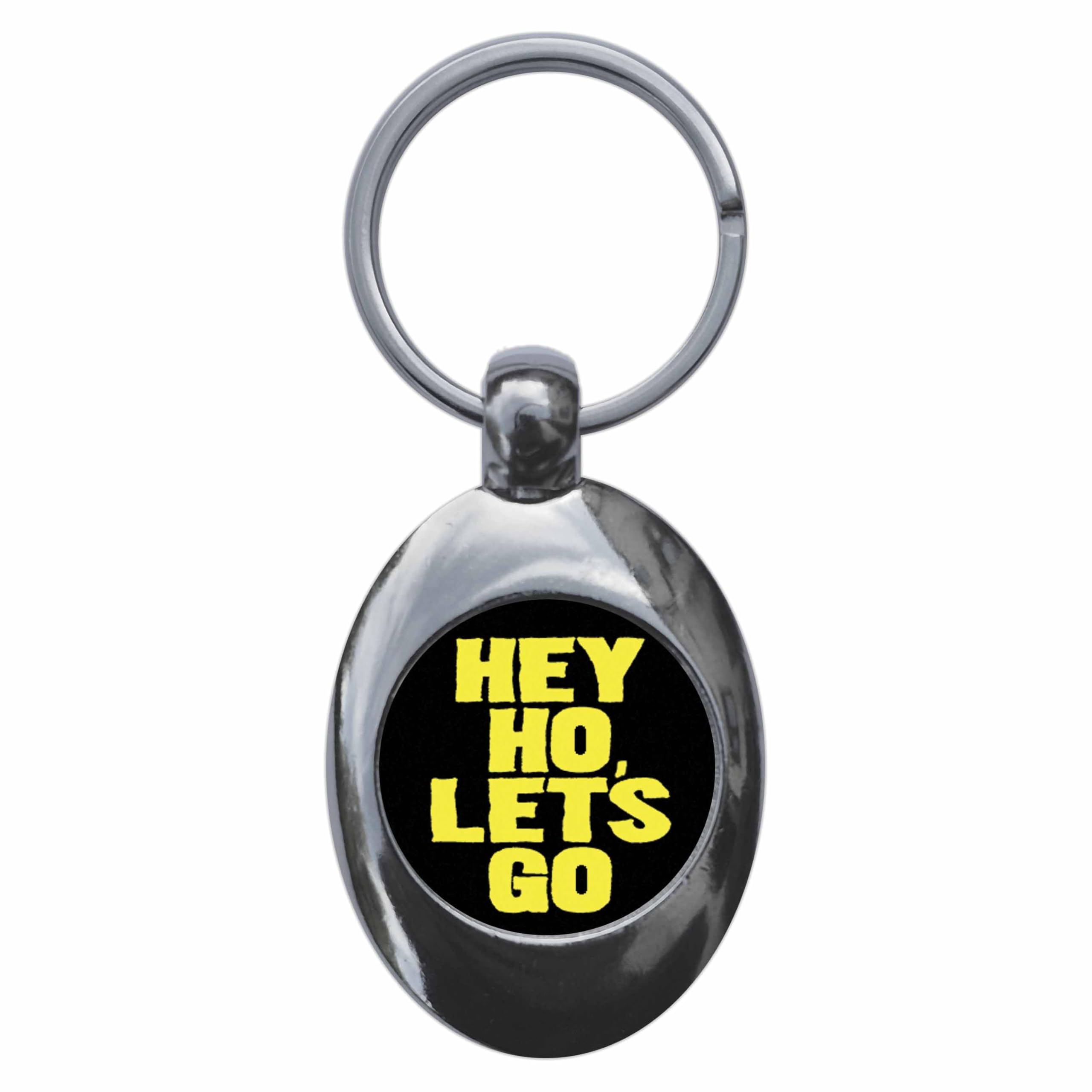 Ozorath Hey Ho Let's Go Punk Keyring Keychain Key Ring Chain With Trolley Coin