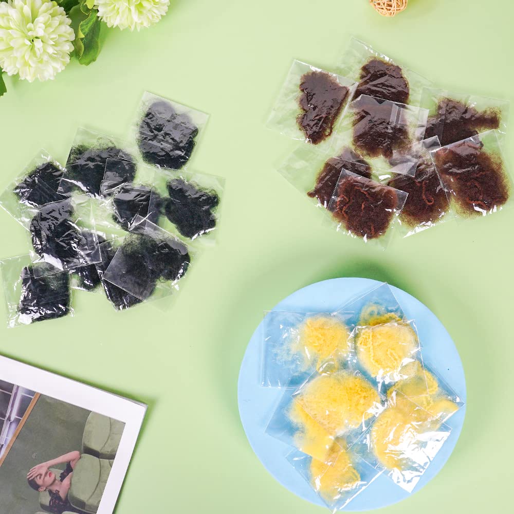 URAQT Redecilla Pelo 35pcs Moño Ballet Niña Borde Elástico Nylon Accesorio Peinado Café Marrón