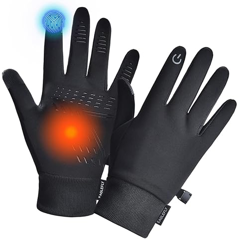 EAGLEFLY Winter Gloves Women Men Waterproof Warm Gloves with Touch Screen Fingers Thermal Glove for Men Women Running Riding Cycling Driving Windproof Water Resistant