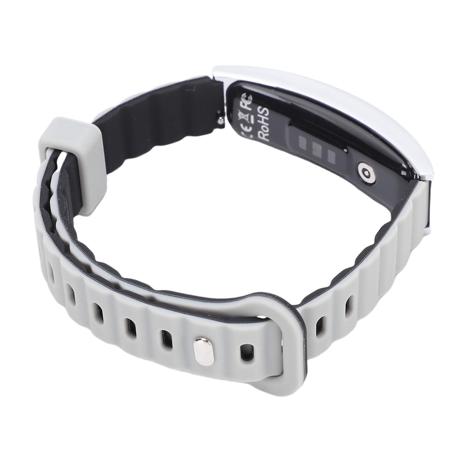 SIXRUN Pulsera Inteligente, Rastreador de Actividad con Contador de Pasos, Monitor de Sueño, Modos Multideporte, Selfie Remoto, Resistente Al Agua IP68, para Mujeres y Hombres (Silver)