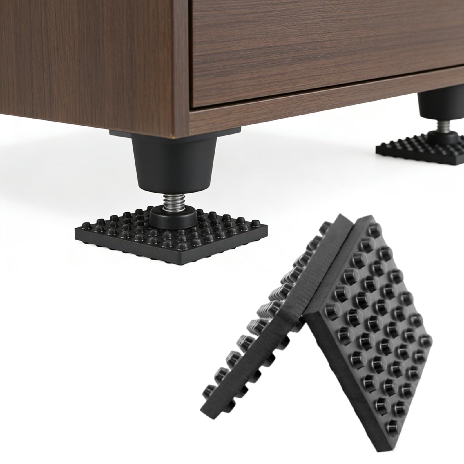 Tappetino Antivibrante, Proteggi Pavimento Per Legno, Piastrelle, Resistente Ammaccature, Tappetino Antiscivolo Per Attrezzatura Palestra, Cuscinetto Ammortizzante(200 * 400mm,16mm)