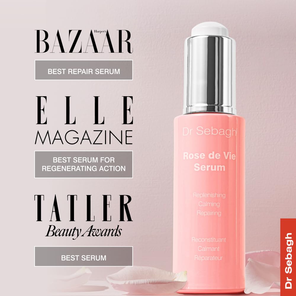 Dr Sebagh Rose de Vie Serum (30 ml), Award-Winning Nourishing Anti-Aging Formula, Use with Dry, Mature, or Sensitive Skin - Image 2