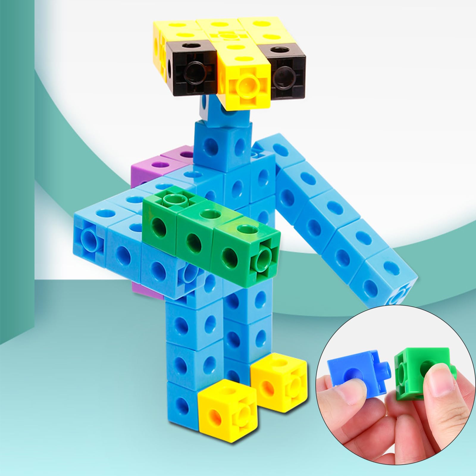 CRESZZLE Steckwürfel Mathe - 100 Bunte Numberblocks Für Rechnen & Zählen Lernen
