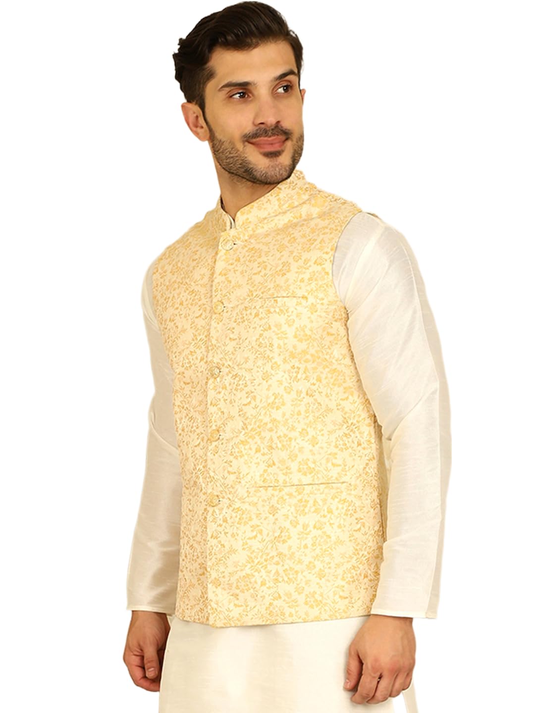 jompers Men's Woven Design Nehru Jacket.-picture-42