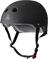 Triple Eight Certified Sweatsaver Helmet - Dual Certified for Skateboarding, BMX, Roller Skating, Bike, Scooter - Custom Fit Liners