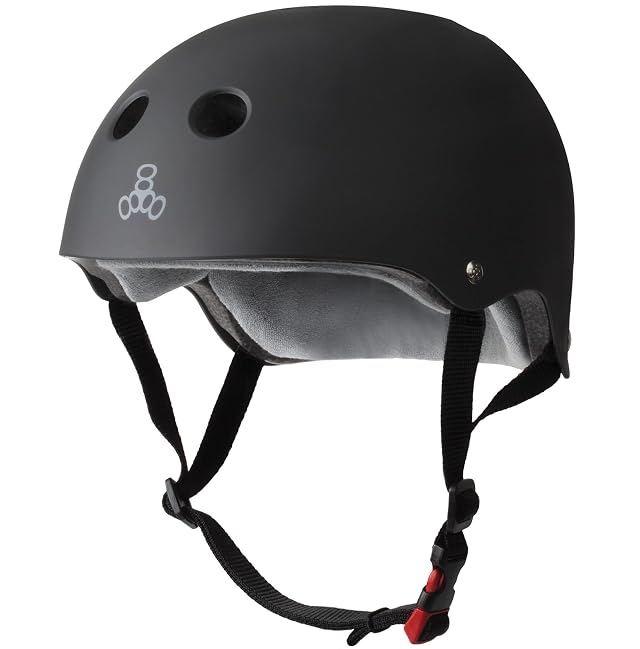 Triple Eight Certified Sweatsaver Helmet for Skateboarding BMX Roller Derby Roller Skating Inline Skating Scooter and Bike
