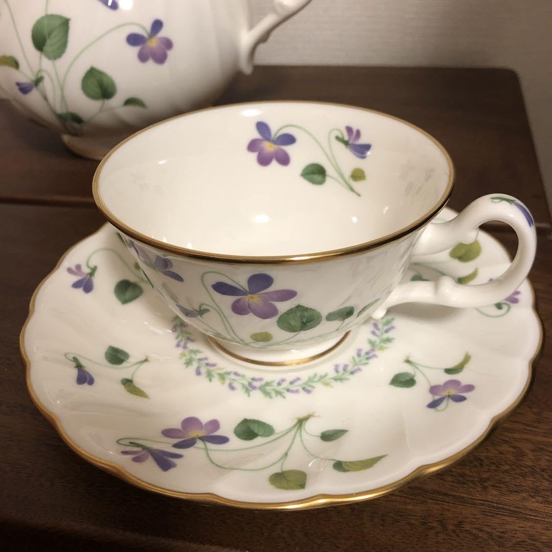 Noritake バイオレットドリーム ポット カップ＆ソーサー