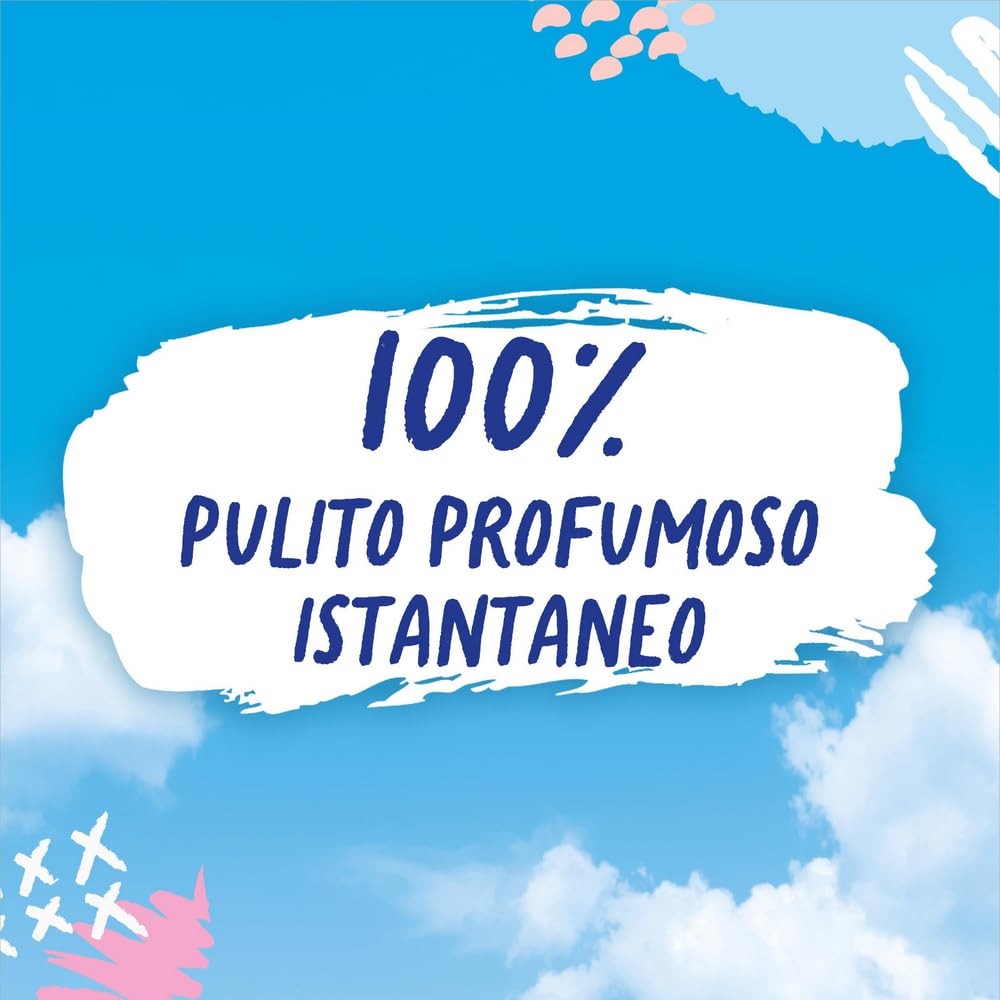 Fabuloso Detersivo Pavimenti Freschezza di Rosa 950ml | Detergente Multiuso | 100% Pulizia Istantanea | Profumo per 24 ore | Formula Biodegradabile al 98% | 99% Ingredienti di Origine Naturale