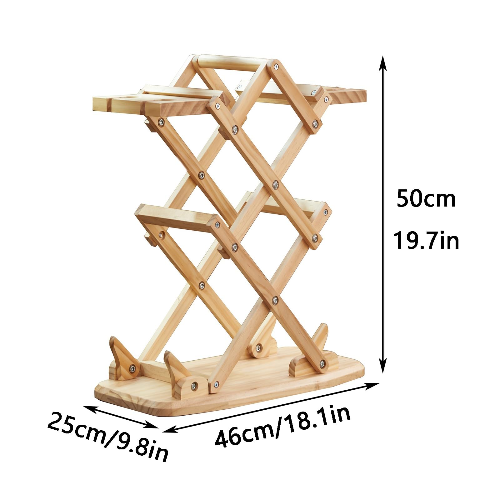 Casier à vin en Bois, avec poignée, Facile Assembler