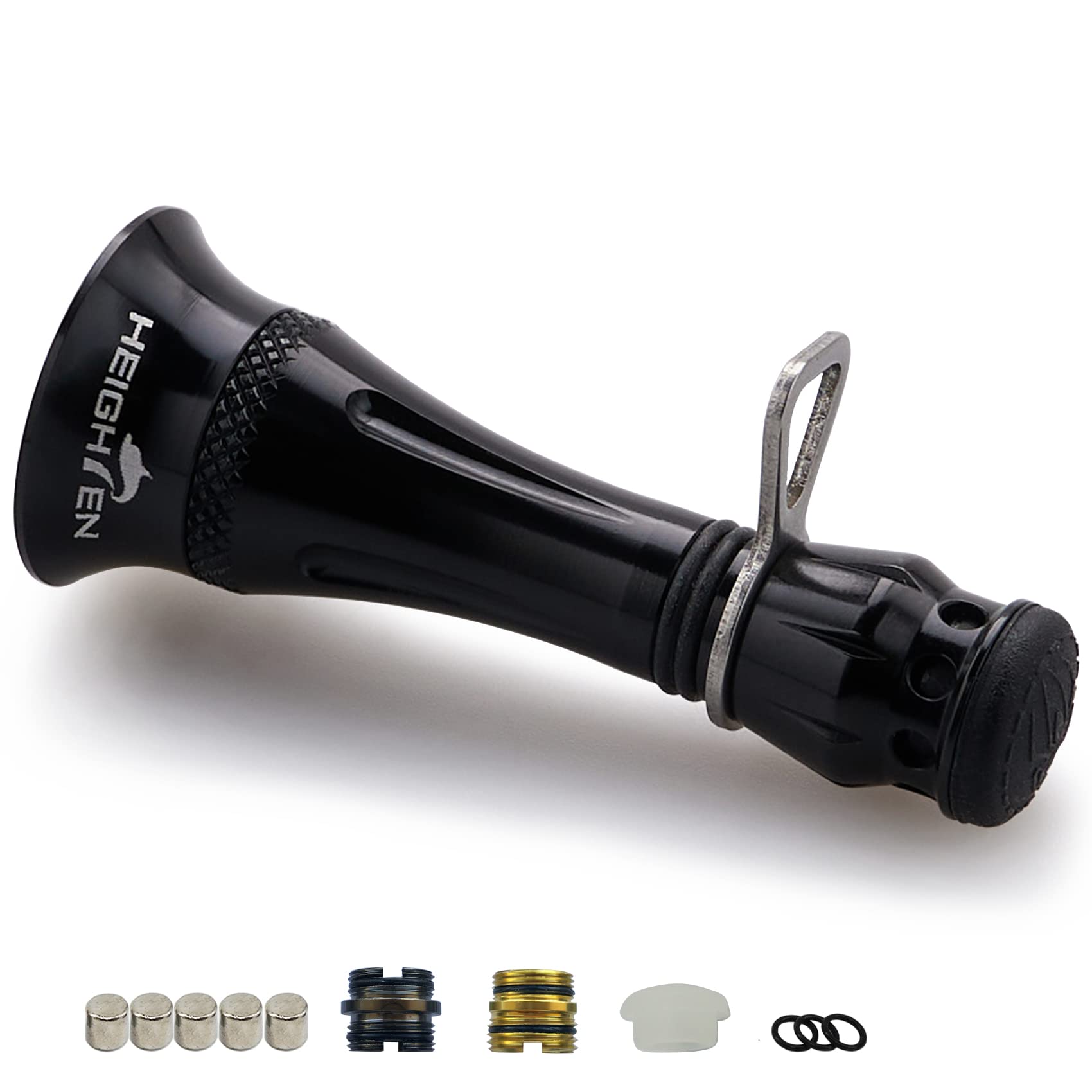 reel stand shimano HEIGHTEN Fishing Spinning for Stradic FL FM Stella Vanford Vanquish Nasci Twinpower Daiwa Fuego Ballistic Certate Exist Luvias Tatula (48mm Color:Frosted Walleye Ice Fishing Rattlesnake Reel Carbon Marine 6 / Redesigned long