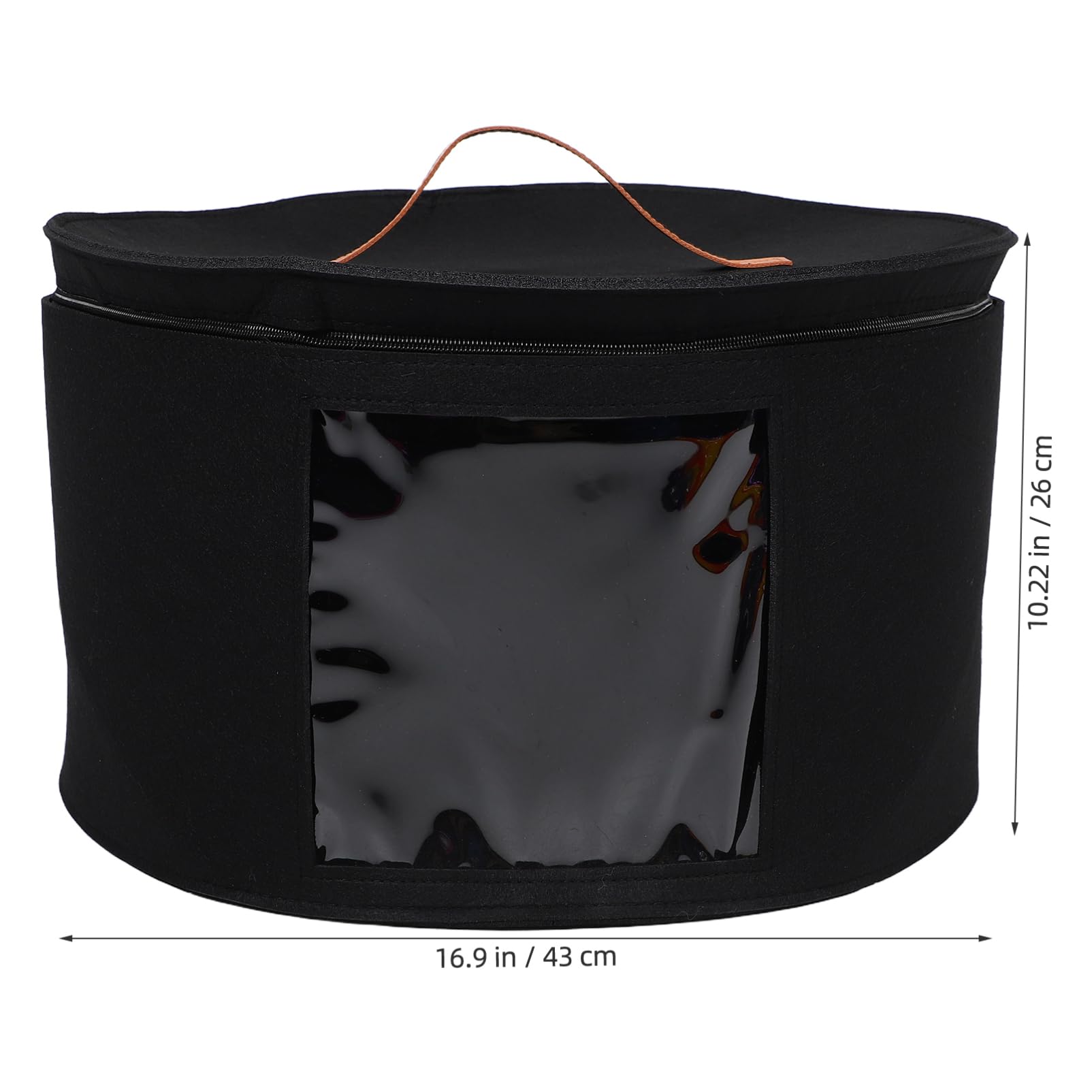 PRETYZOOM Box Hat Box Hat Bags Storage Cowboy Hat Cover Cowboy Hat Holder Hat Bag for Baseball Caps Hat Carrier Hat Organizer for Women Travel Cowboy Hat Case Hat Organizers Polyester Black