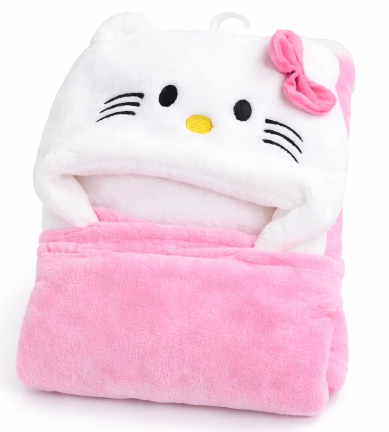 BRANDONN Ultra Soft Organic Side Border Premium Baby Bath Towel(Pink-White)-image-16