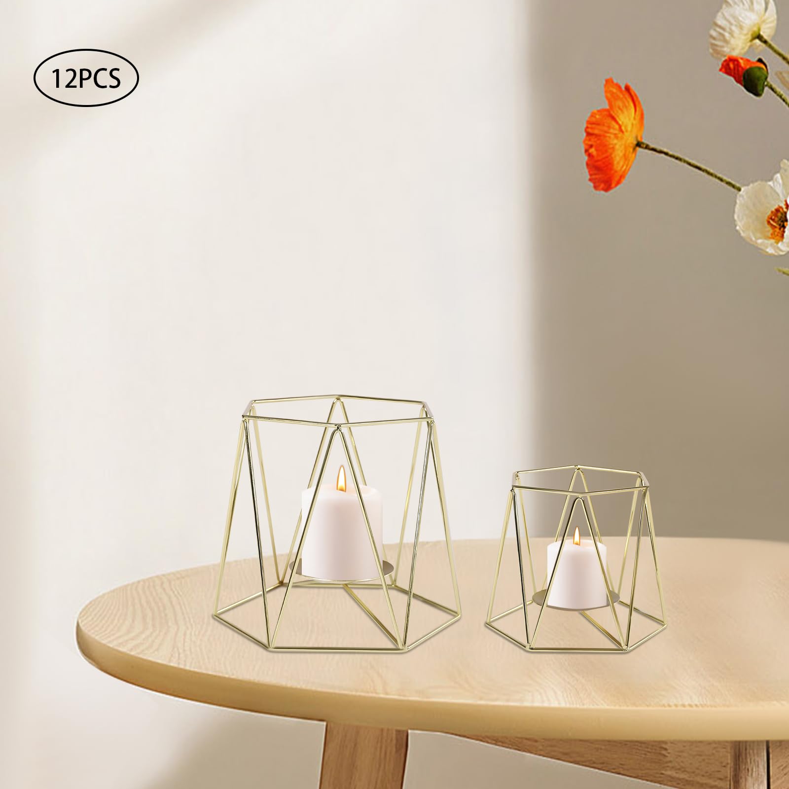 Portacandele in vetro verde: set di 10 portacandele conici, portacandele scanalati per soggiorno, piccoli portacandele per decorazioni da tavola | Leroy Merlin