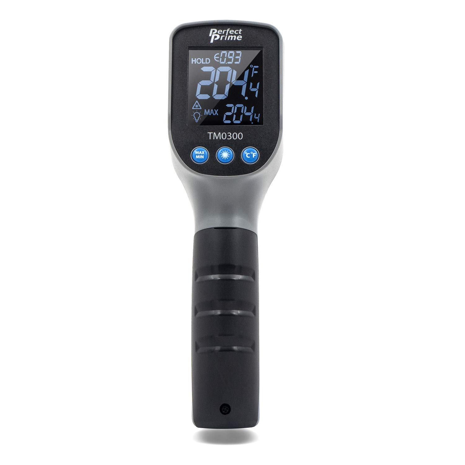 PerfectPrime TM0300, Accurate Digital Surface Temperature Non-Contact Infrared IR Thermometer Laser Pointer Gun -58~1112°F