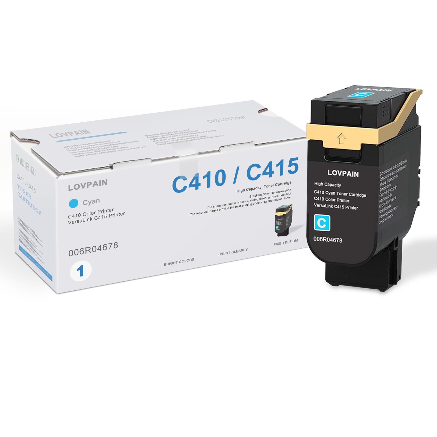 414A Cyan Toner Cartridge 1 Pack MFP M479fdw Replacement For HP 414A 414X Cyan Toner...