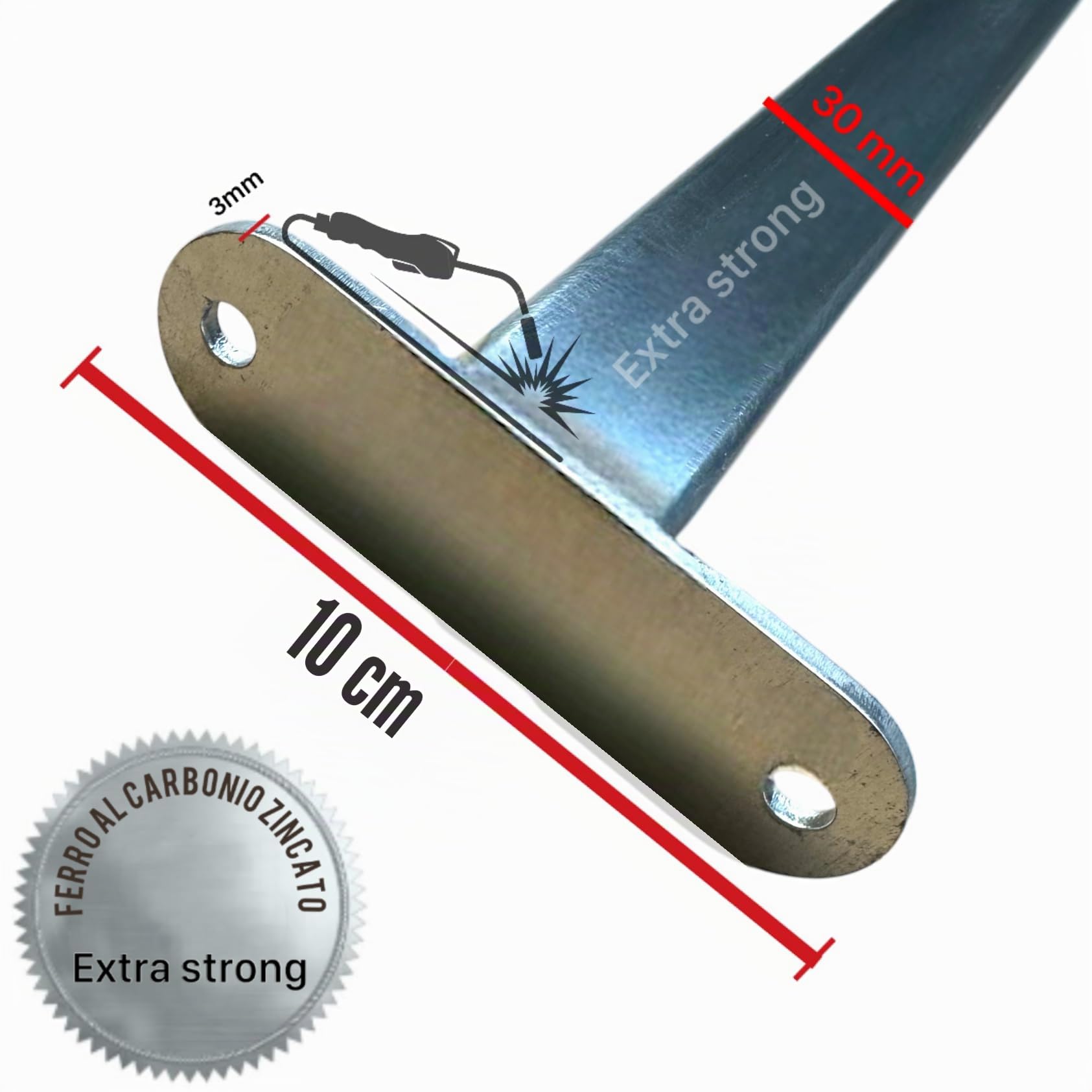 3X Barre di Sicurezza per Finestra Regolabili Robuste Antifurto Barriera Protezione Ladri in Acciaio Zincato 710-1200 mm/Made in Italy