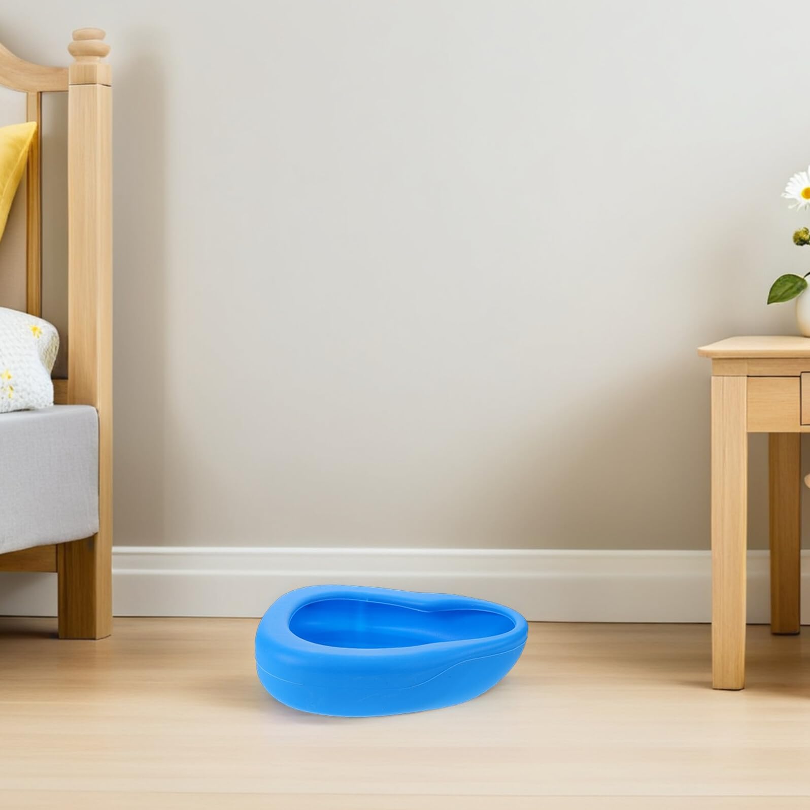 Padella da Letto per Adulti 2 Pezzi in Plastica Rinforzata | Bordo Ampio, Fondo Rinforzato, Design Ispessito, per Uomini e Donne Anziani, Uso Casa