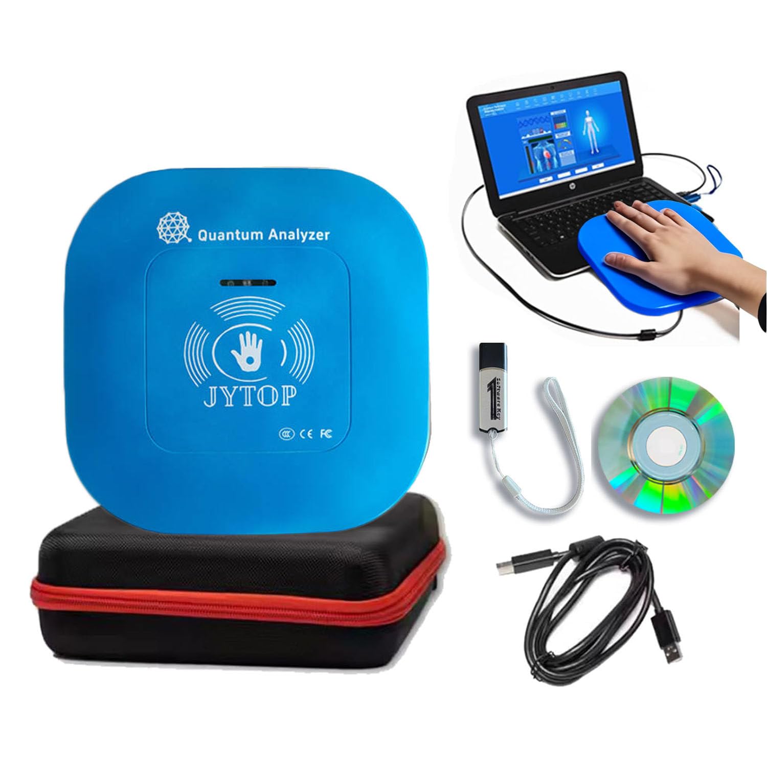 Analizador De Resonancia Magnética Cuántica para Pruebas De Salud,Analizador Corporal Cuántico Táctil para Pruebas De Subsalud,52 Informes,Precisión: Aproximadamente El 85%