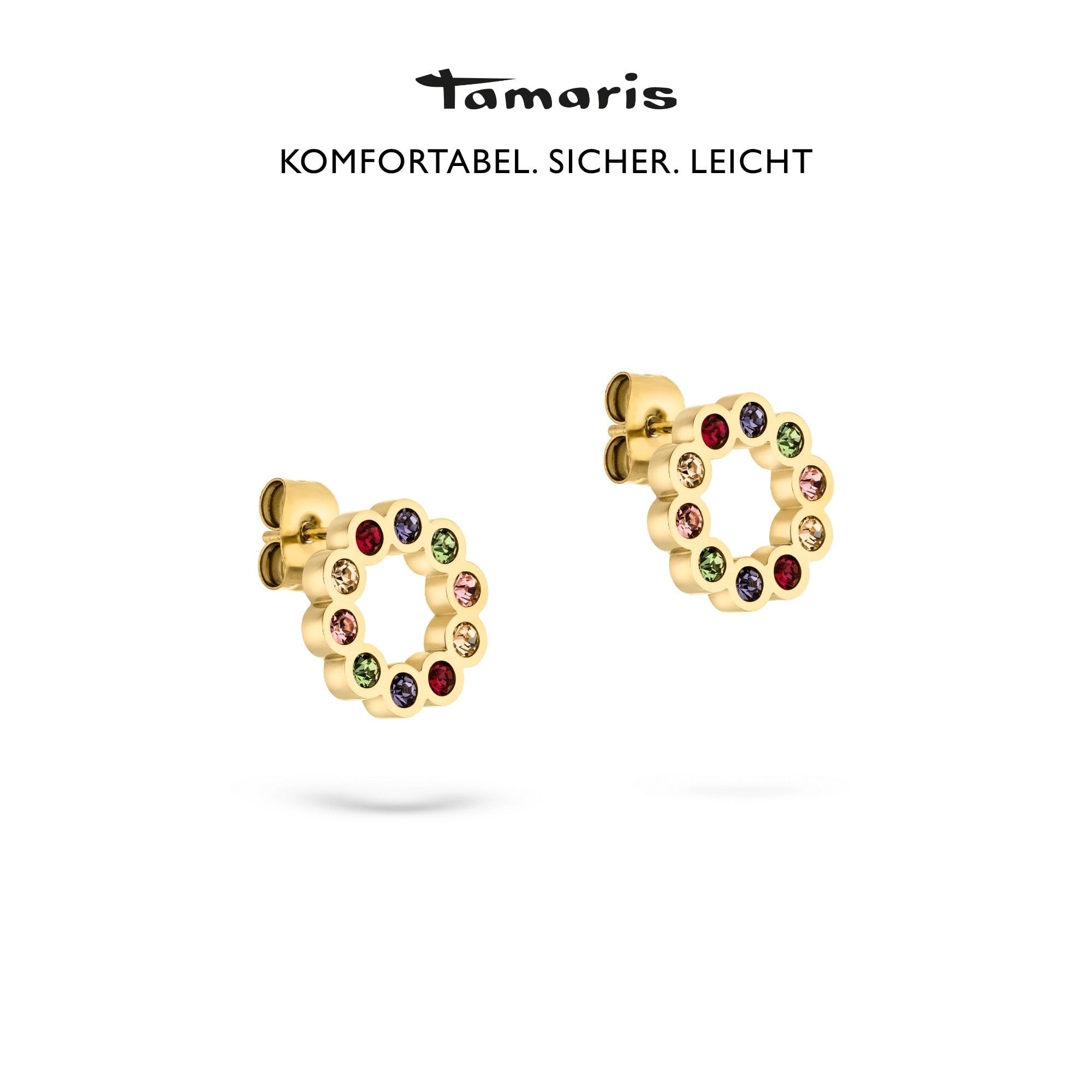 Tamaris Damen Ohrstecker aus Edelstahl