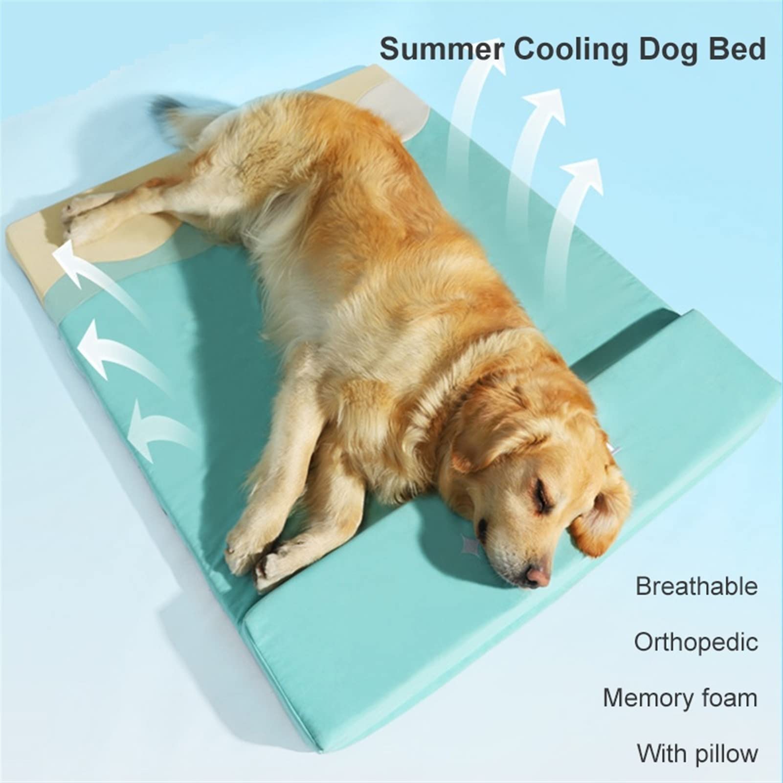 Tappetino refrigerante per animali Letti for cani ortopedici for cani di grande stuo di raffreddamento for animali domestici estate letti for gatti tappetini gatti con materasso da cucciolo di copertu