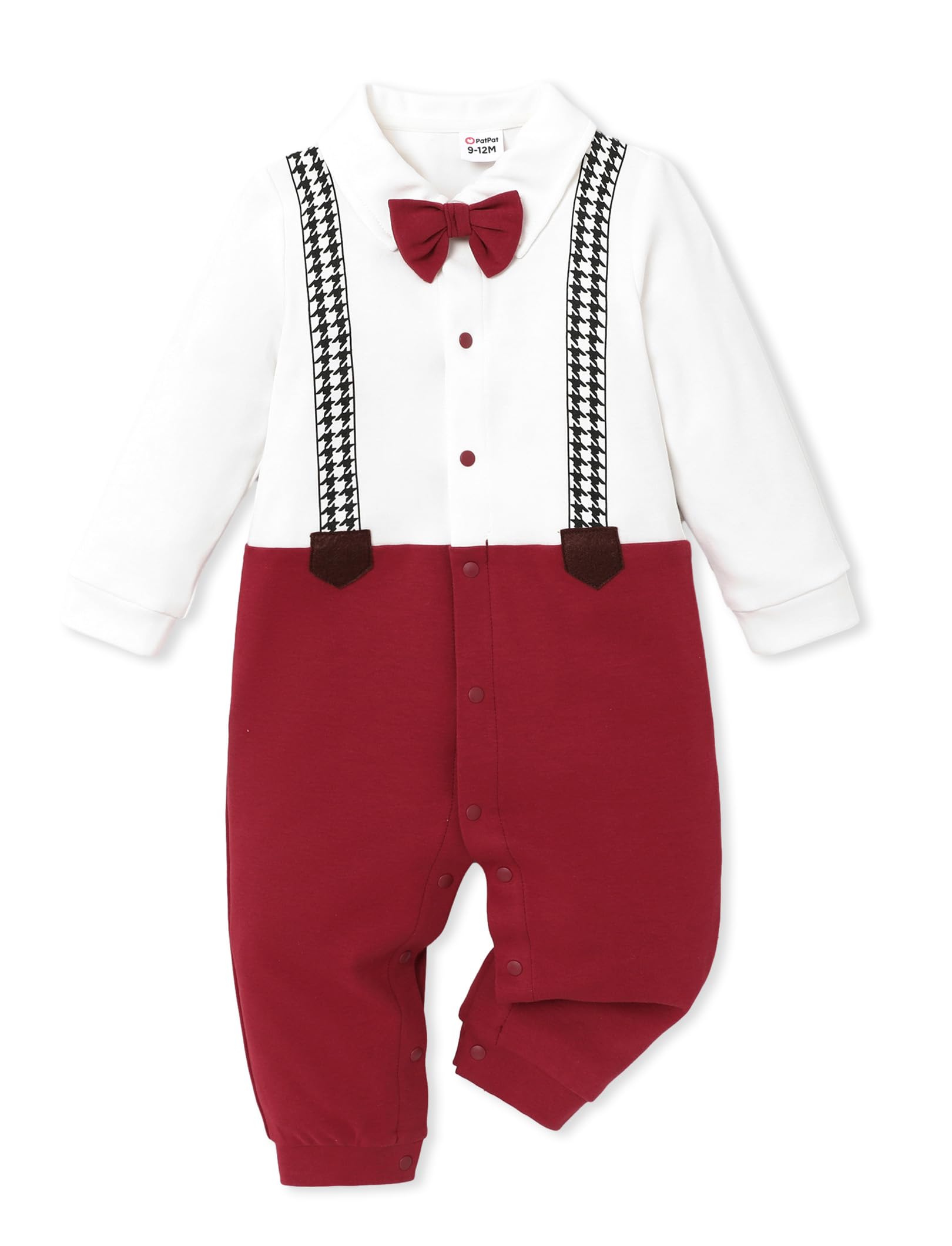 PATPAT Pagliaccetti per Bambino Cotone Morbido con Maniche Lunghe e Senza Piedi, Onesie Neonato Personalizzati per Maschi e Femmine, Tutine Neonato 0-3 Mesi, Body Lungo, Regalo Neonato Maschio