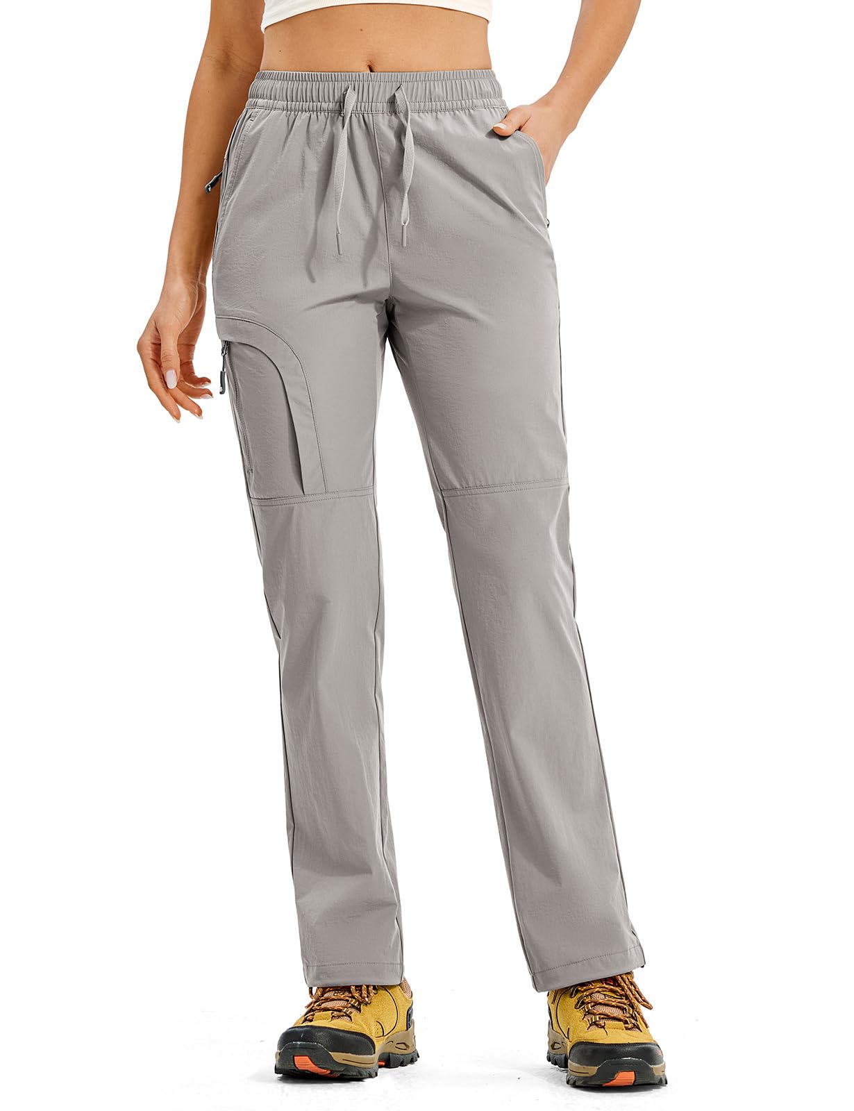 Rdruko Wanderhose Damen Hosen Trekkinghose Leichte Outdoorhose Atmungsaktiv Cargohose Lang Sporthose Stretch Funktionshose