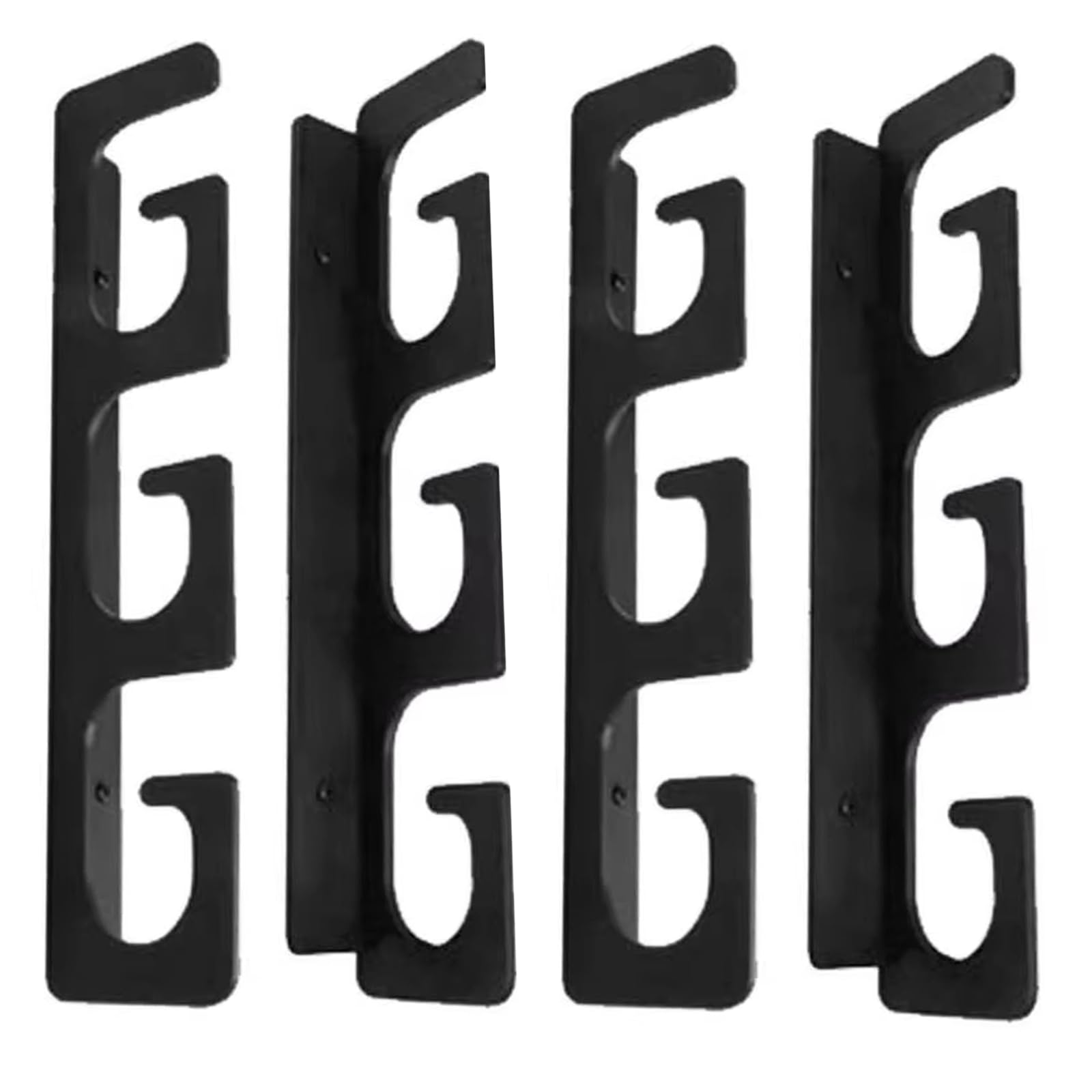 Soporte horizontal para cañas de pescar, soporte horizontal para 6 cañas de pescar montado en la pared
