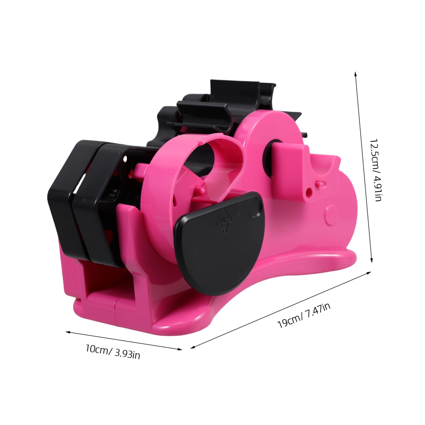 Dispenser per Nastro Adesivo da Ufficio Trasparente in Plastica | Taglio Integrato, Formato da Tavolo, Uso Ufficio e Viaggio, Design Semplice ed Elegante