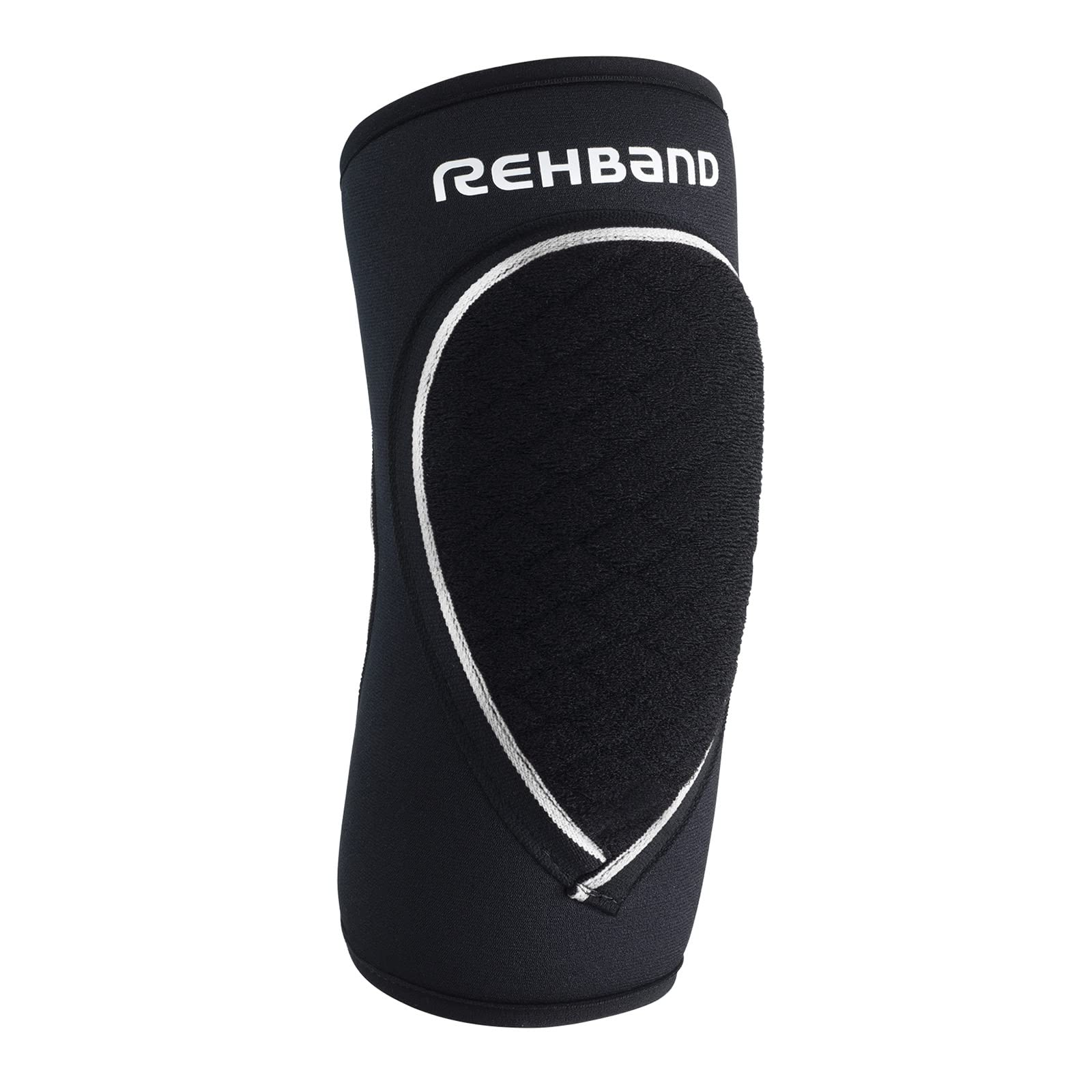 Rehband Elbow Support & Protector for Men & Women Black, 5mm Neoprene Elbow Protection for Volleyball & Handball & Indoor Sports