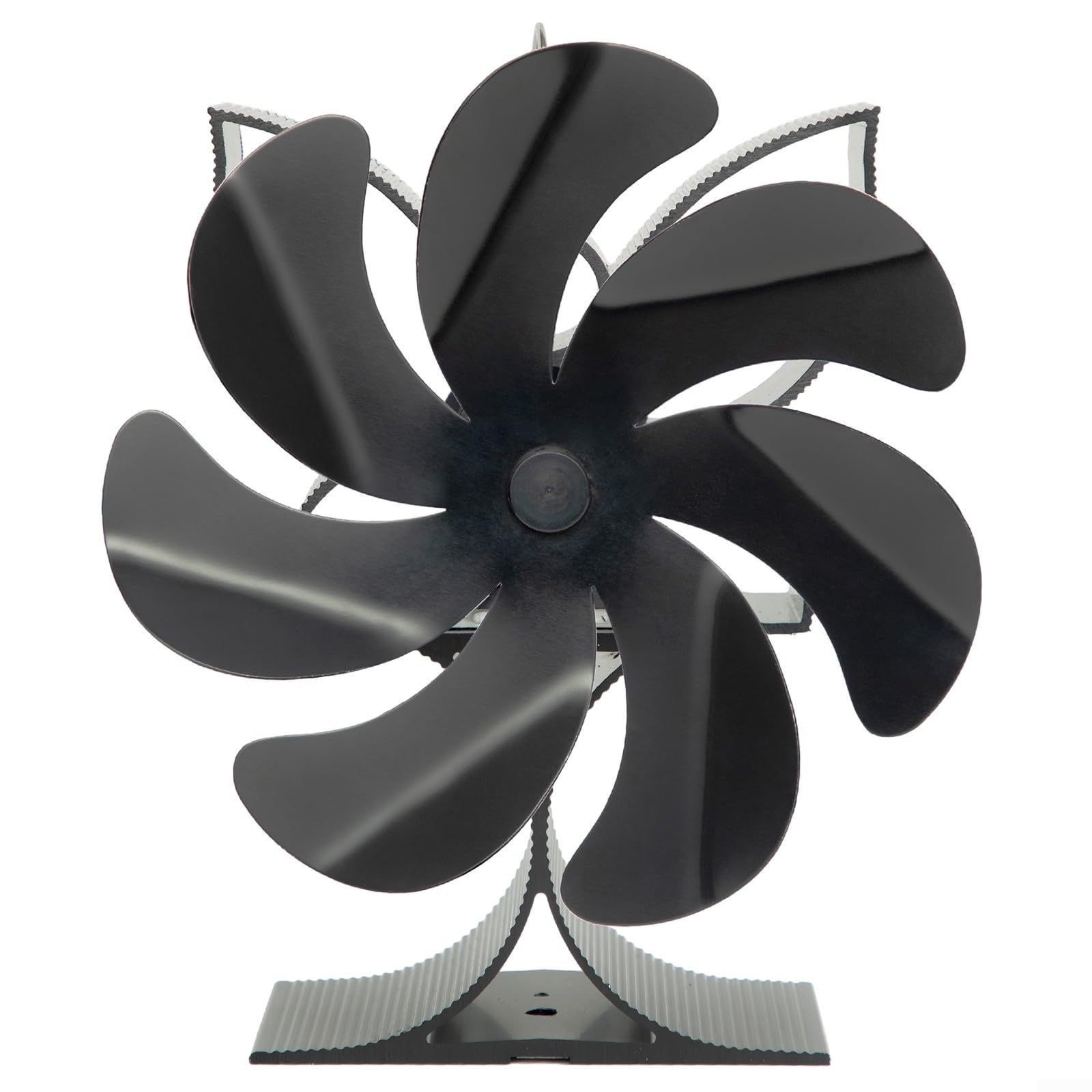 Ofenventilator, 7 Flügel, Kaminventilatoren, stromlos, leiser Betrieb, Holzofen-Ventilator für Zuhause, Holzofen, Kamine