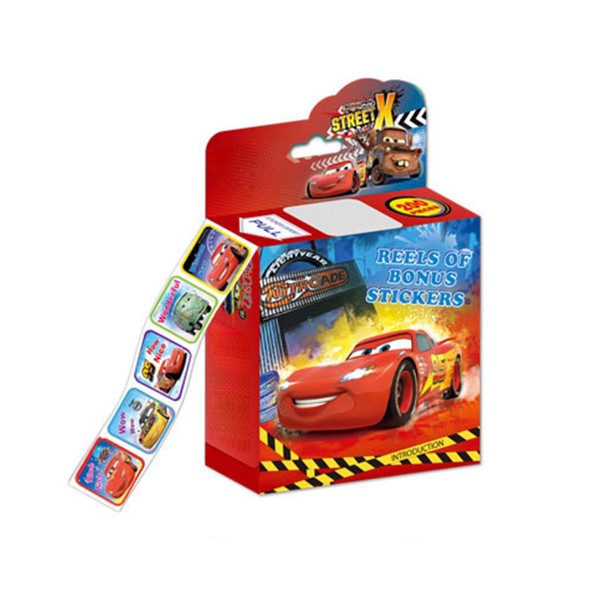 200Pcs Cars Stickers Kids Toddlers Stickers Luggage Laptop Skateboard Party Bag Fillers Boys Girls Teachers as Reward Craft Scrapbooking in Box Gift Set