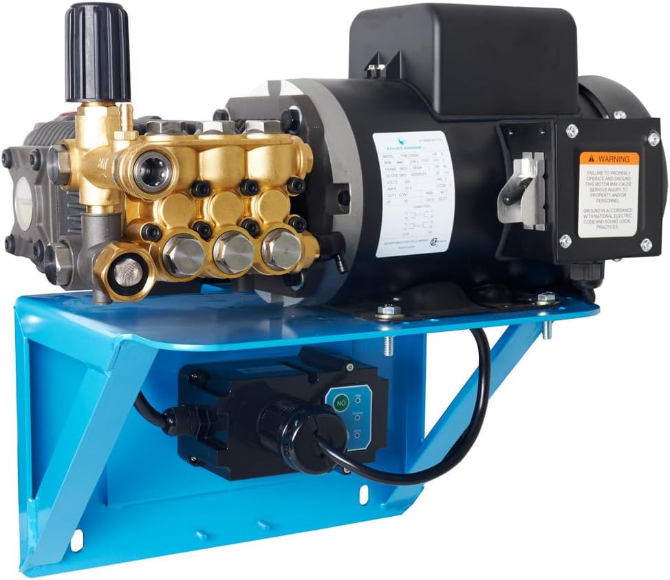 Canpump Wall-Mount Pressure Washer: 5 hp Full-Speed Motor 230 V, Total Stop System, Canpump CF 2530 EH, Remote Control