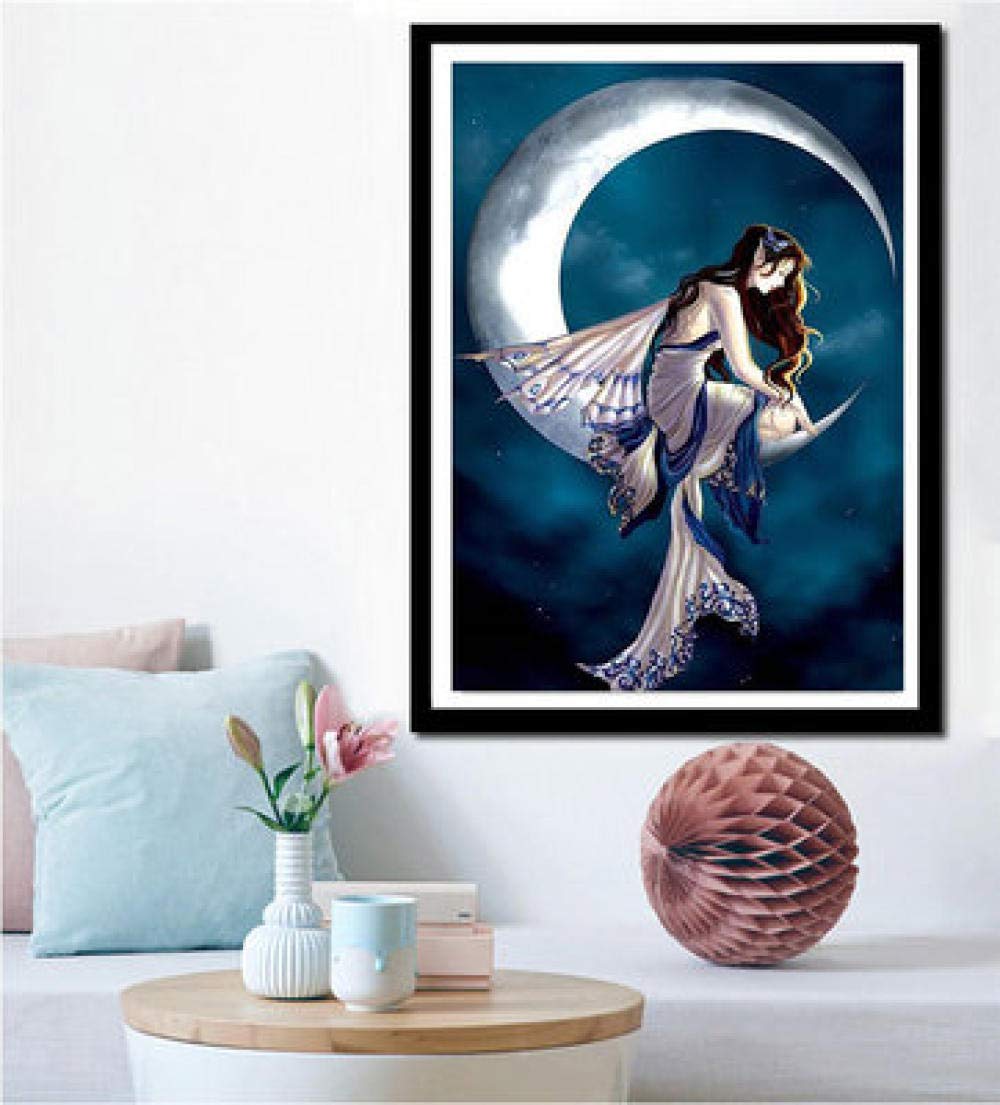 Mosaïque diamant 5D lune de rêve idée cadeau loisir créatif fait main