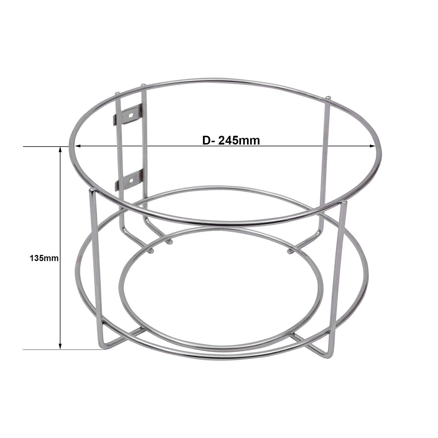 CR18 COLLECTION Stainless Steel Dustbin Holder For Kitchen, Bathroom, Home And Office Bin Holder Without Drill, Dustbin Stand For Kitchen Cabinet, Door Mounted Dustbin Holder, Open-Top (Silver) (B0CND3FKDW) Amazon Price History, Amazon Price Tracker