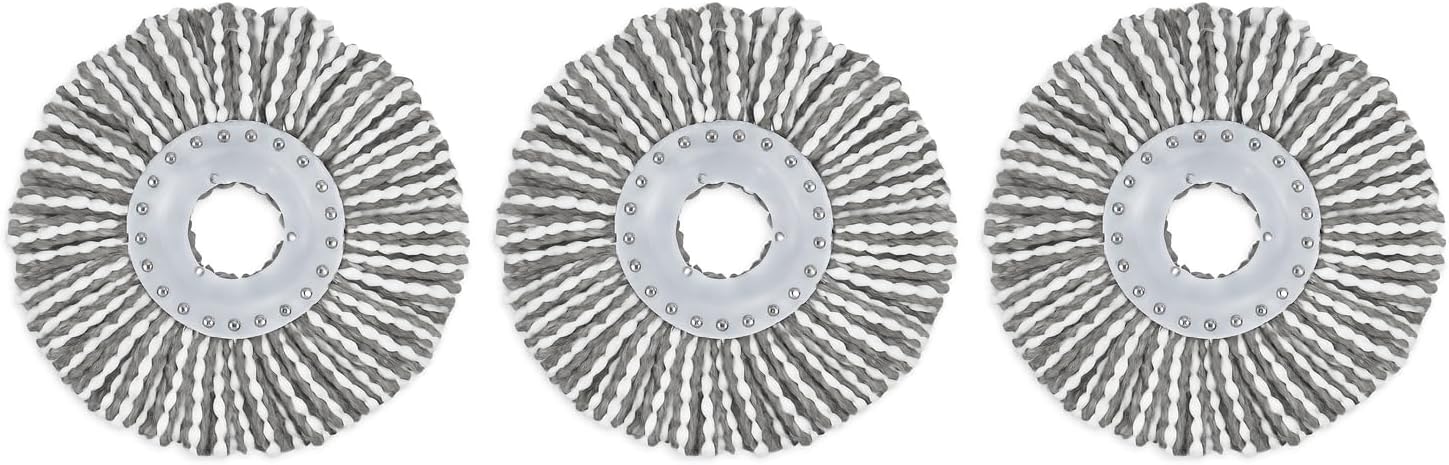 Replacement Plastic Mop Head (Refill), Pack of 3
