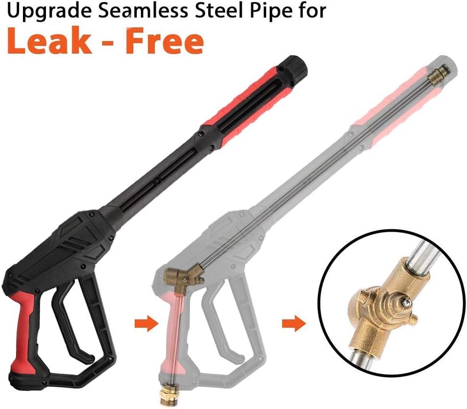 Lowest Price jOYjOB Power Washer Wand Pressure Washer Gun with Pressure Washer Extension Wand Power Washer Gun Kits with Pressure Washer Nozzle Power Washer Wand Parts 4000 PSI