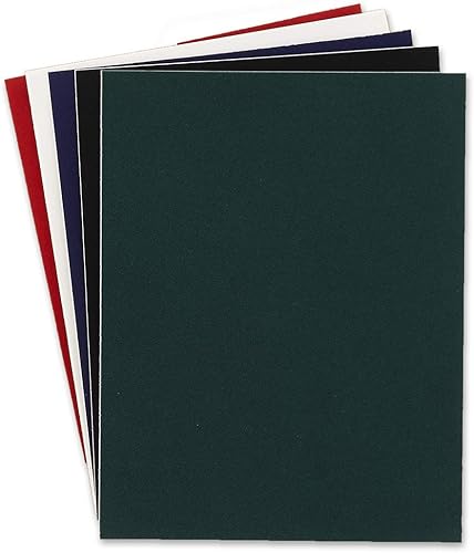 Miniatura 6 de Hygloss Productos 5 hojas de cartulina de terciopelo rojo