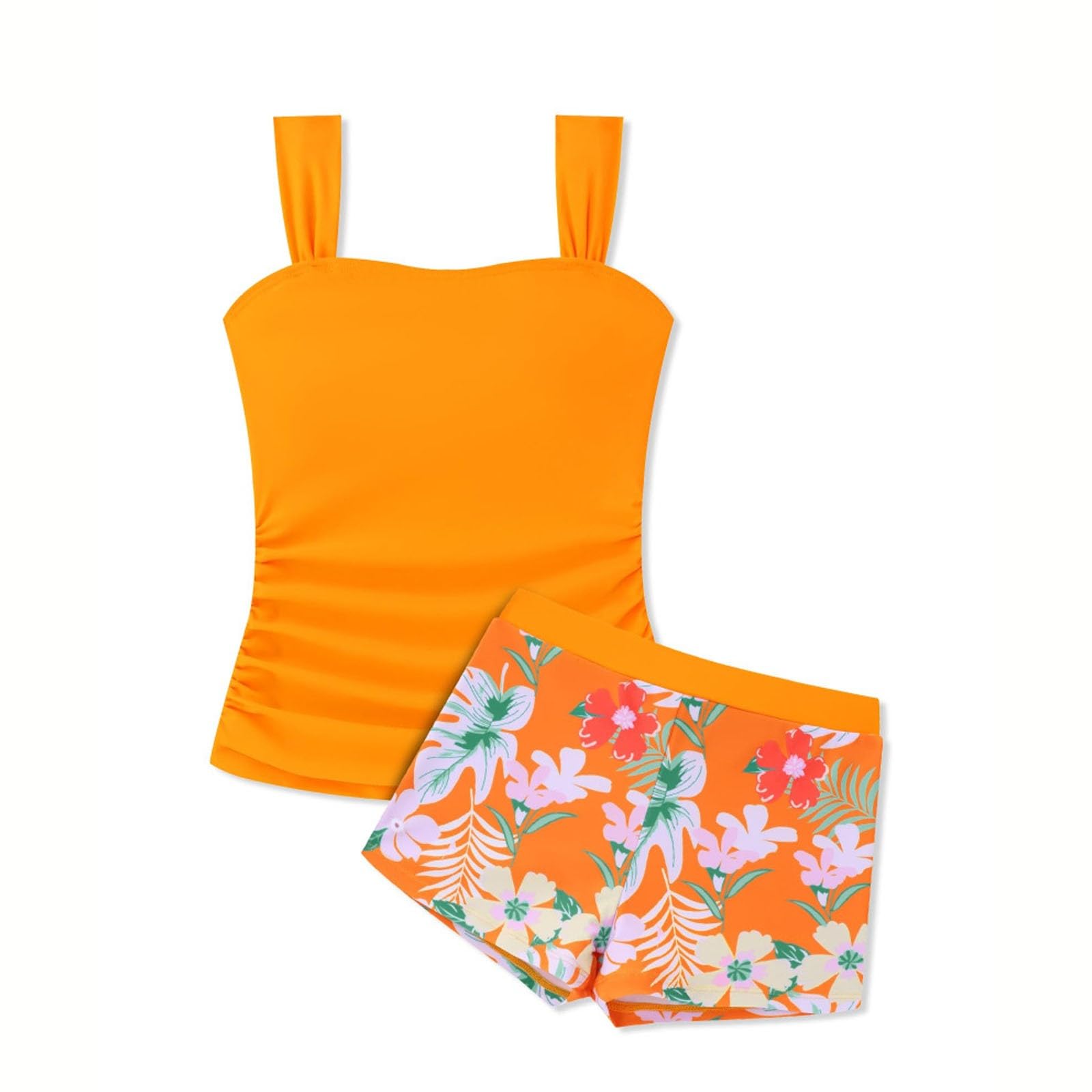 Pantaloni da Bagno per Spiaggia e Sabbia per Ragazze, Costumi conservativi Separati per 1-11 Anni