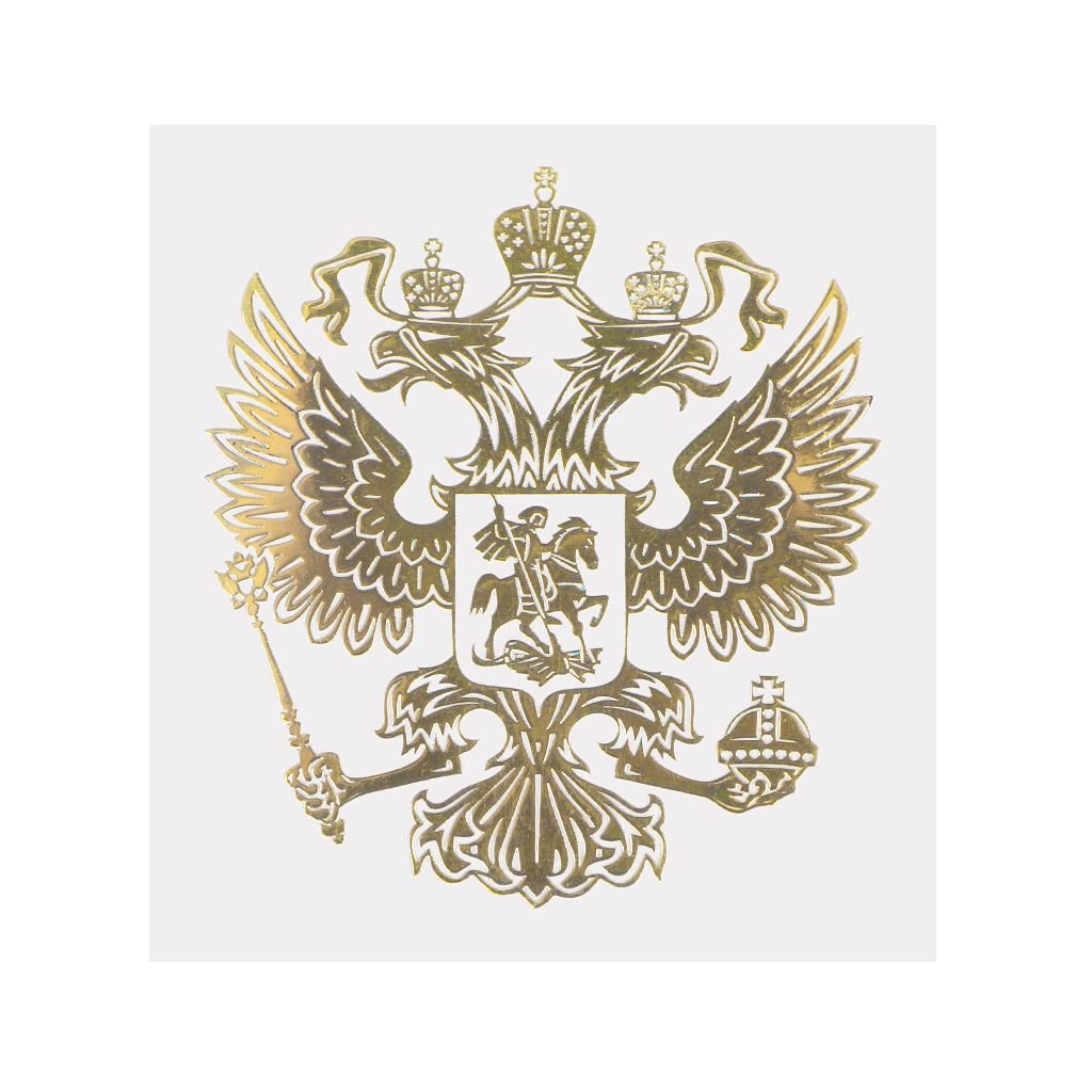 Russian Coat of Arms Sticker Metal Car Stickers Decals Federation for Motorcycle Laptop Car Styling Reflective Stickers