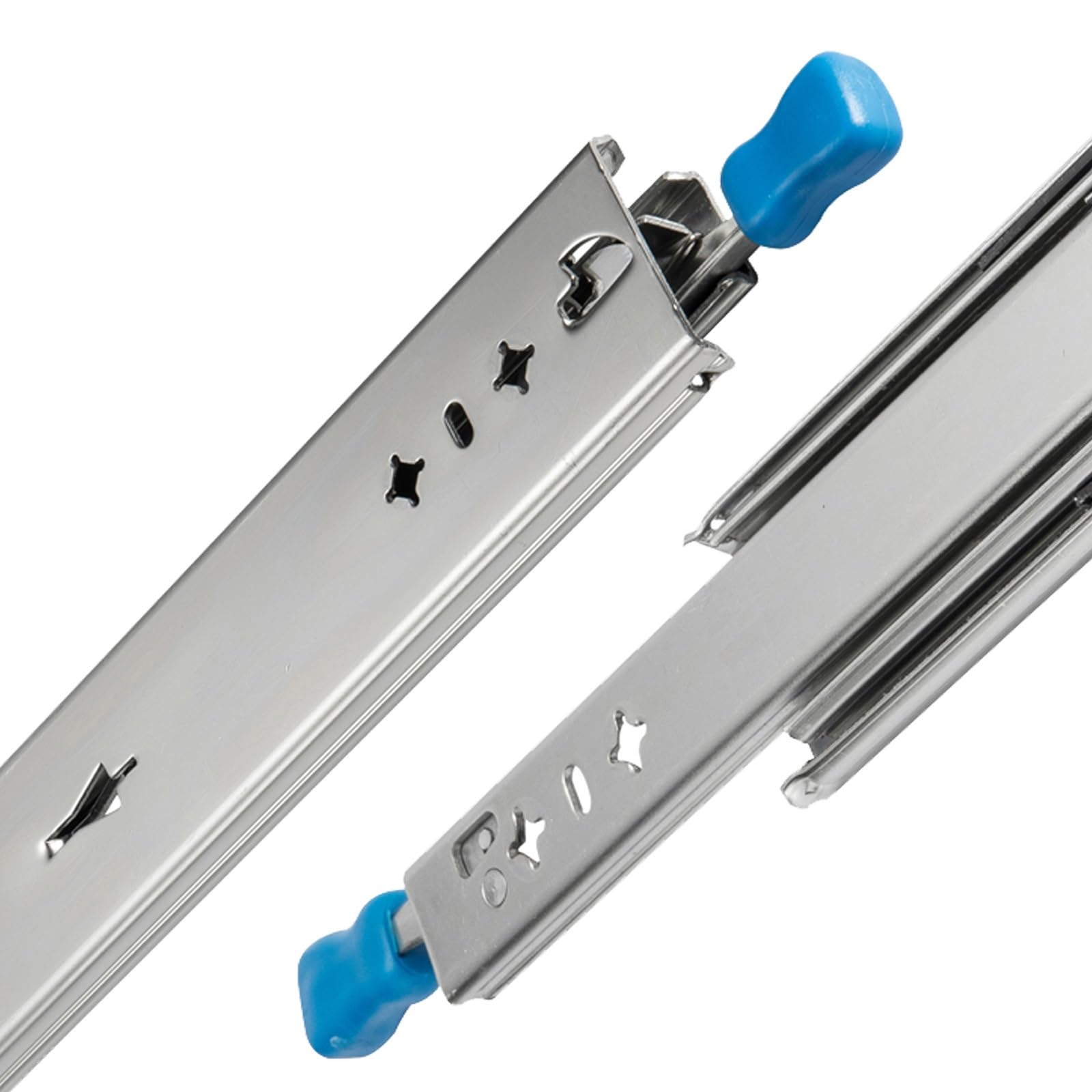 1 Par De Guías For Cajones Con Cerradura, Extensión Completa De 3 Pliegues, Guías For Cajones De Alta Resistencia, For Mesa De Máquina, Dispositivo Transporte(250mm/10in)