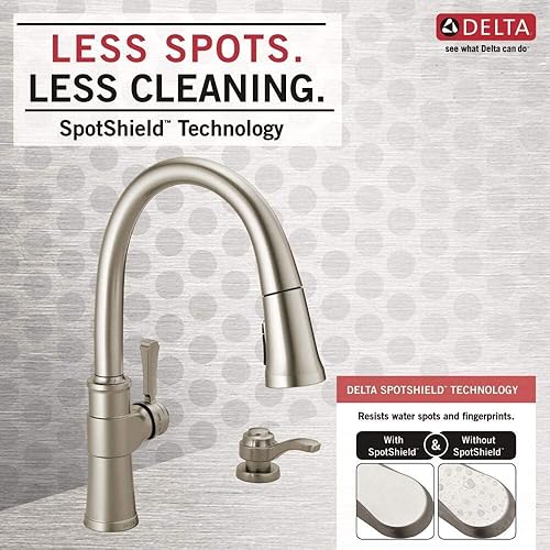 Miniatura 5 de Delta 19964Z-KSSD-DST Spargo - Grifo de cocina. acero inoxidable de color negro