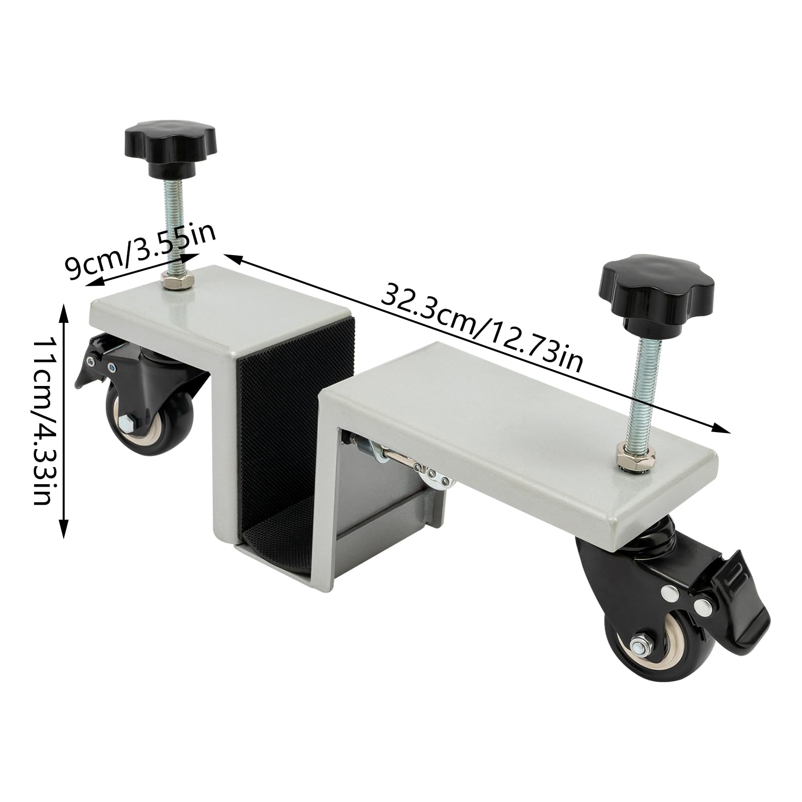 2 Pieces Door Installation Tool, Installation Tool for Doors 1.375 to 1.75 Inches Thick, 1000 pounds Door Installation Tool Kit with 4 pressure plate holders, Iron Silver