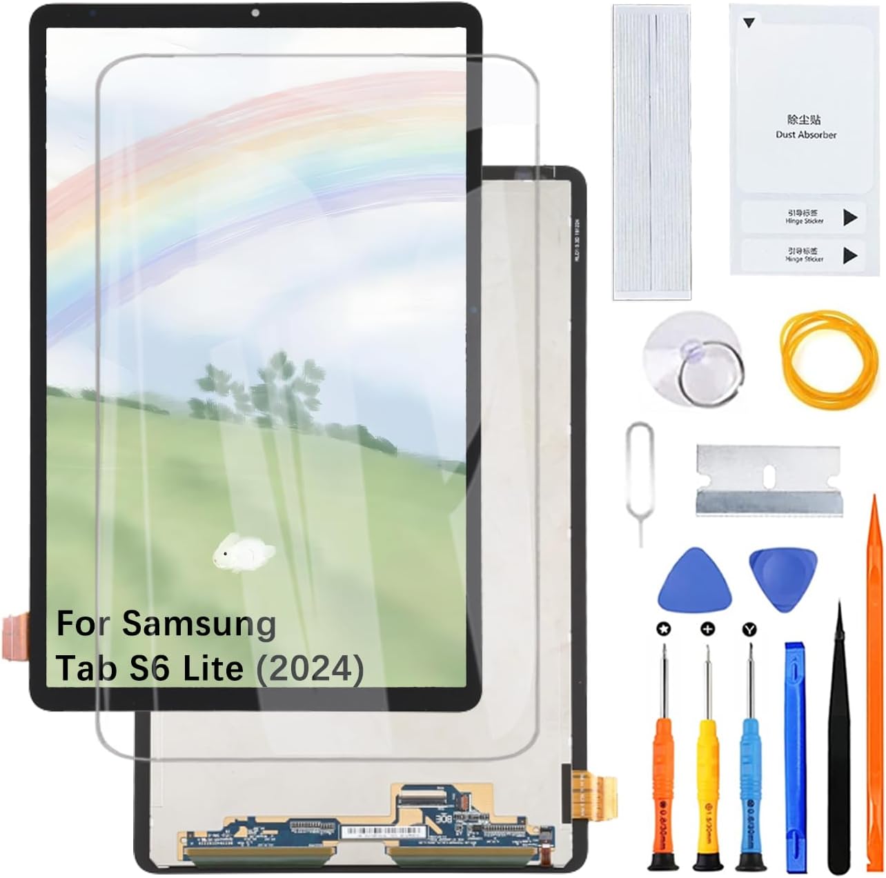 Display Screen for Samsung Tab S6 Lite (2024) P620 P625 LCD Screen Replacement Assembly with Kit