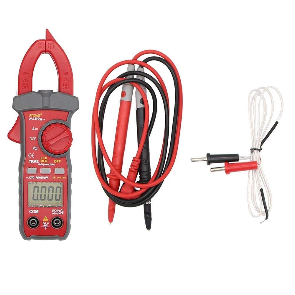 UA220D Handheld Digital LCD Miernik zaciskowy Multimetr DC/AC Napięcie Odporność na częstotliwość temperatury Do laboratorium