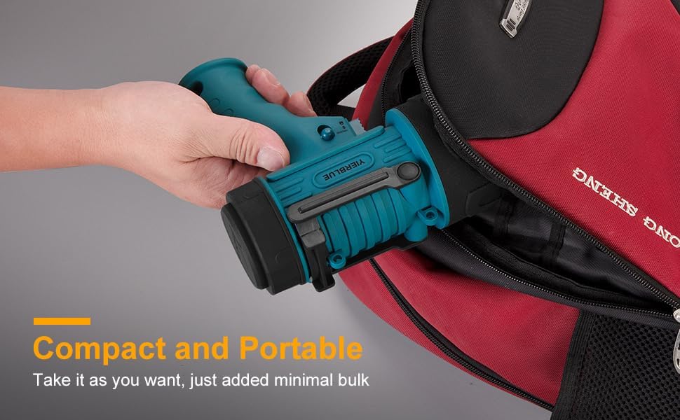 Miniatura 8 de YIERBLUE Linterna recargable IP67 impermeable con 200,000 lúmenes LED, 12 horas de luz de punto de larga duración, foco de mano resistente a los