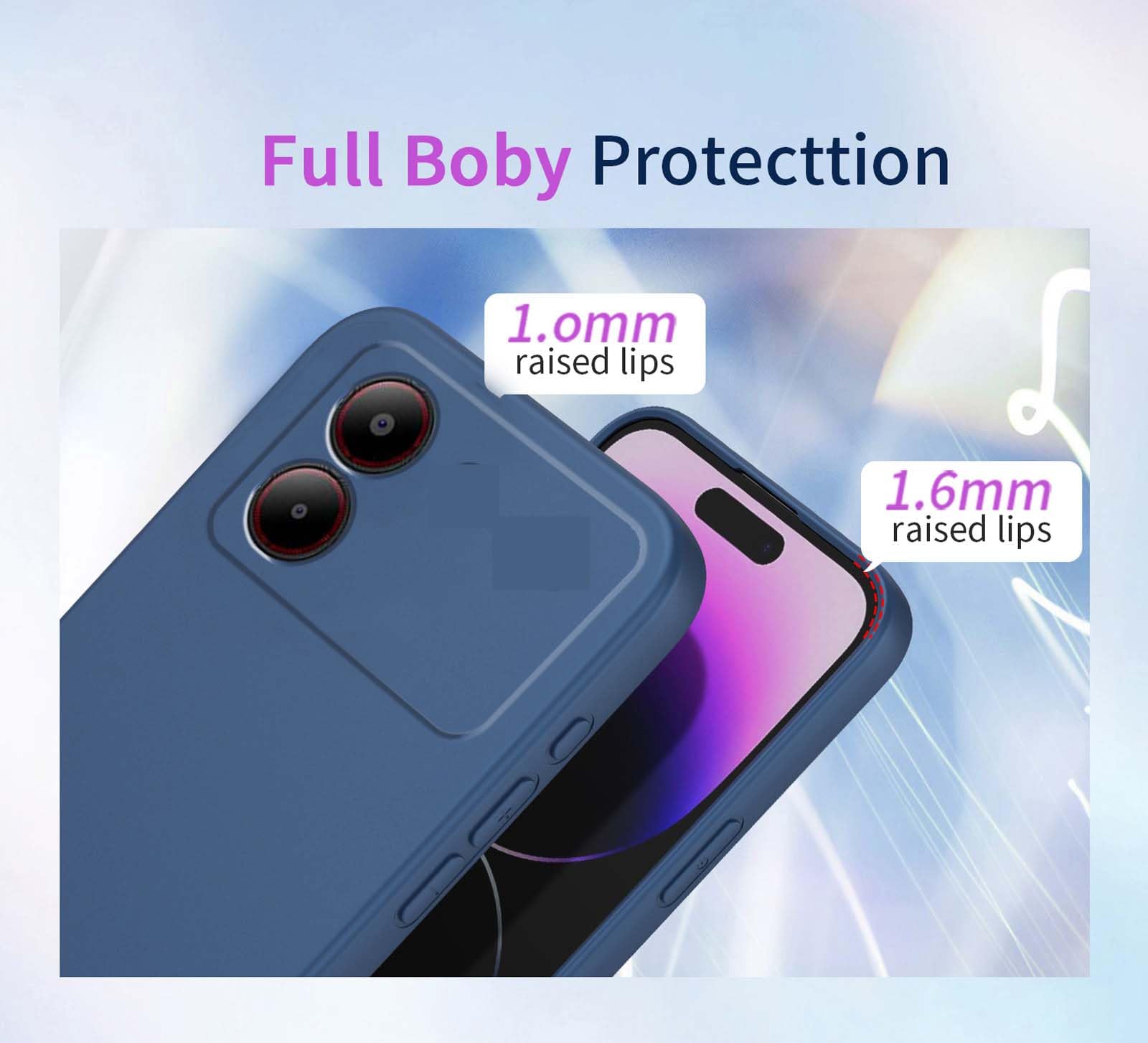 DESSEN Cover per ZTE Blade A34 - Liquido Silicone Custodia Antiurto Protezione Case Sottile e Morbida TPU Bumper con Fodera Microfibra Antigraffio, Viola