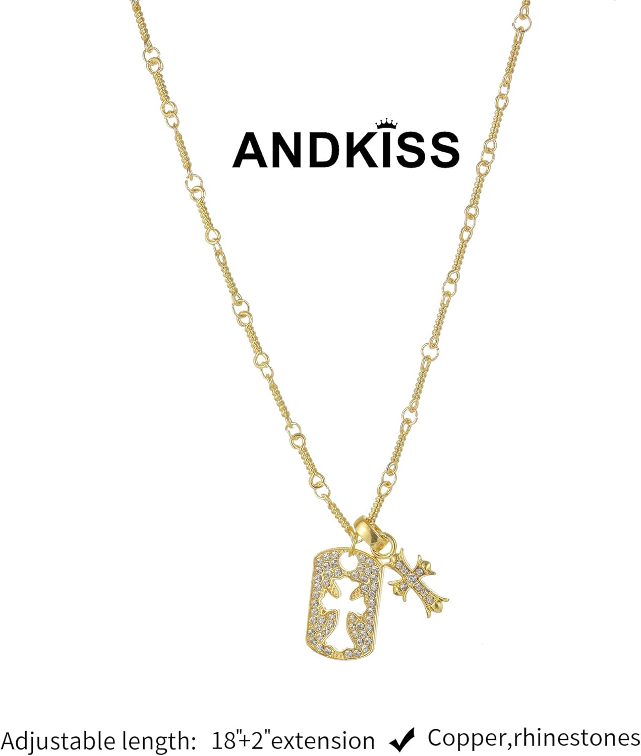 Cross Necklaces for Women - Dainty Cross Necklace 14k Gold Plated Necklace Simple Gold Charm Jewelry For Women Gift - Image 4