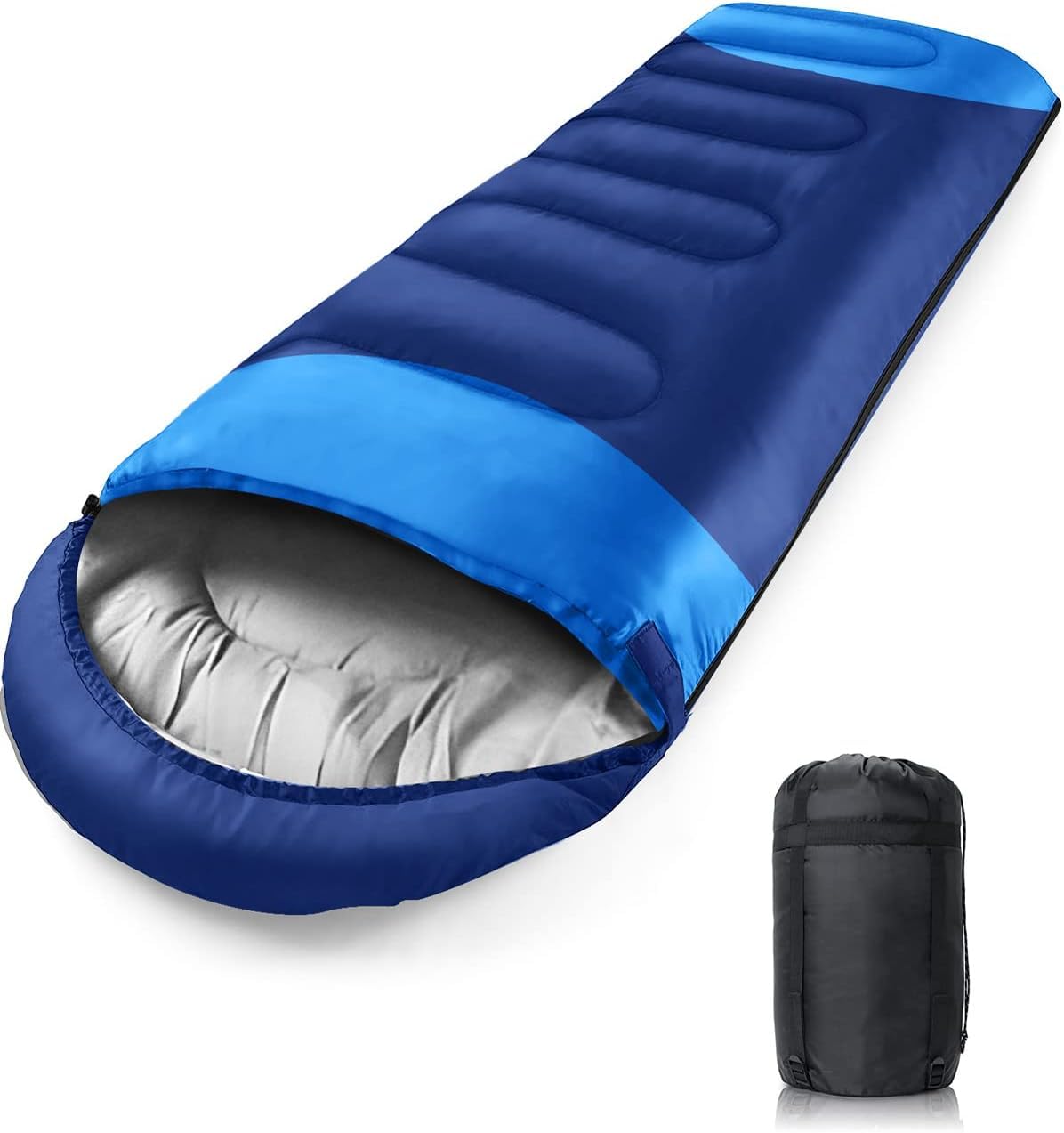 DOOKOO Sleeping Bag for Camping - Ultralight 4 Season Single Person Warm Lightweight Sleeping Bag for Camping Lightweight Waterproof Indoor & Outdoor for Kids Teenagers Adults Camping