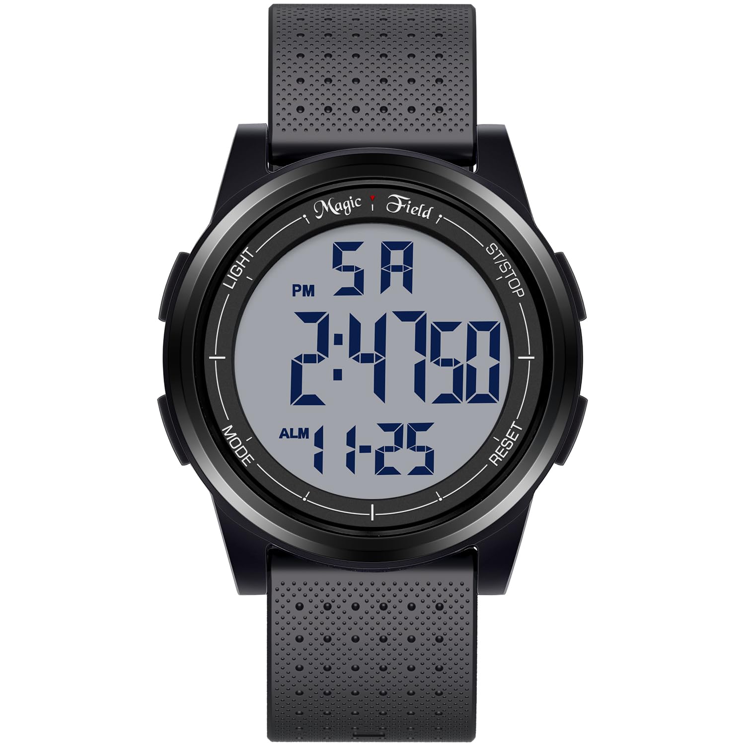 SIBOSUN Mens Sports Watches, Multifunctional Military Watch, Stopwatch Waterproof Big Face LED Digital Wrist Watch